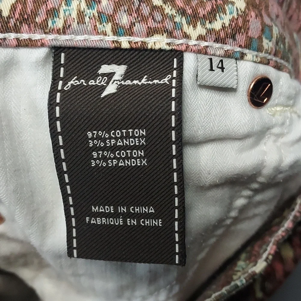 7 For All Mankind‎ Snakeskin print jeans girl's size 14